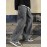 Men's Fashion Solid Loose Fit Straight Leg Jeans, Casual Street Style Denim Pants For Casual Daily Wear