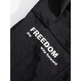 Relaxed Fit, Men's Vintage-Inspired Cargo Pants - Nylon, Casual Fit with Drawstring Waist for Spring/Fall