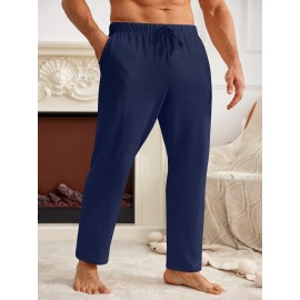 Mens Casual Open Bottom Pants Lightweight Jogger Track Pants with Pockets Yoga Sweatpants