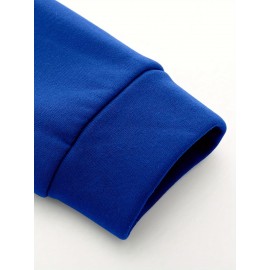 Men's Fashion Cross Print Long Sleeve Hoodie - Classic Zip-Up Design, Casual Style, Ideal For Fall And Winter